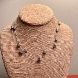 Elegant Silver Geometric Necklace